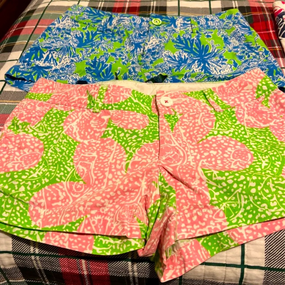 TWO Lilly Pulitzer Walsh Shorts Size 4